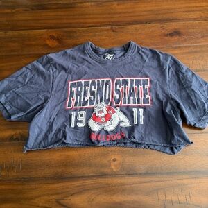 Fresno State Bulldogs Cropped Tee by ’47 Brand | Vintage Look